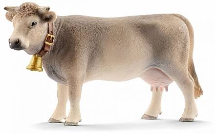 Фигурка - Бурая швицкая корова, размер 4 х 15 х 9 см. 